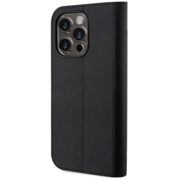 Etui Karl Lagerfeld Saffiano Karl&Choupette na iPhone 14 Pro Max - czarne
