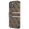 Etui Guess 4G Stripe na iPhone 13 mini - brązowe