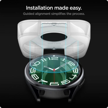 Szkło hartowane Spigen Glas.tR EZ Fit na Samsung Galaxy Watch 6 Classic (47 mm) - 2 szt.