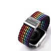 Dux Ducis Strap (Mixture II Version) pasek Apple Watch SE, 9, 8, 7, 6, 5, 4, 3, 2, 1 (41, 40, 38 mm) pleciona opaska bransoleta dark stripes
