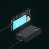 Baseus Adaman2 powerbank z wyświetlaczem cyfrowym 20000mAh 30W 2 x USB / 1x USB Typ C Power Delivery Quick Charge SCP, Oppo Super VOOC czarny (PPAD050