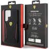 Etui Ferrari Carbon Contrast Edges na Samsung Galaxy S23 Ultra - czarne