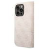 Etui Guess 4G Vintage Gold Logo na iPhone 14 Pro - różowe
