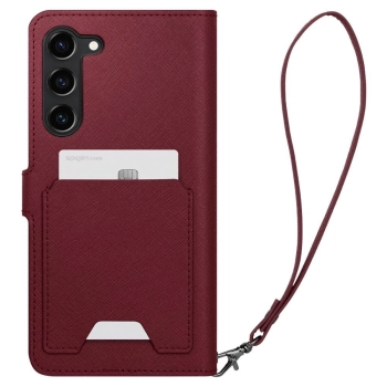 Etui Spigen Wallet S Plus na Samsung Galaxy S23 - burgundowe