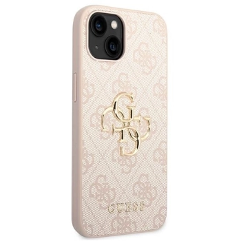 Etui Guess 4G Big Metal Logo na iPhone 14 - różowe