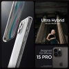 Etui Spigen Ultra Hybrid na iPhone 15 Pro - przezroczysto-matowe