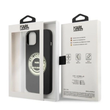 Etui Karl Lagerfeld Silicone RSG na iPhone 14 Plus - czarne