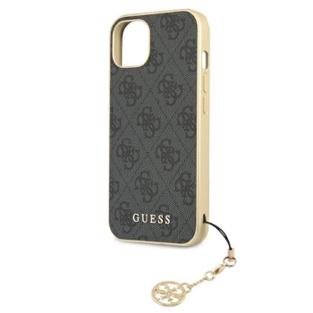 Etui Guess 4G Charms Collection na iPhone 13 - szare
