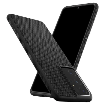 Etui Spigen Liquid Air na Samsung Galaxy S21 Ultra - czarny mat