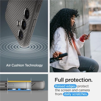 Etui Spigen Liquid Air na Samsung Galaxy S24 - szare