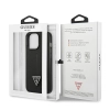Etui Guess Saffiano Triangle Logo na iPhone 14 Pro Max - czarne