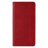 Magnet Strap Case etui do Samsung Galaxy S22+ (S22 Plus) pokrowiec portfel + mini smycz zawieszka czerwony