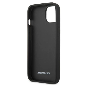 Etui AMG Leather Hot Stamped na iPhone 13 mini - czarne