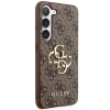 Etui Guess 4G Big Metal Logo na Samsung Galaxy S24 - brązowe