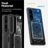 Etui Spigen Ultra Hybrid na Sony Xperia 1 V - ciemnoszare (wzór Zero One)