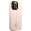 Etui Guess Silicone Triangle na iPhone 14 Pro - różowe