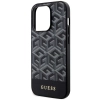 Etui Guess GCube Stripes MagSafe na iPhone 14 Pro - czarne