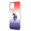 Etui U.S. Polo Assn. Gradient Pattern Collection na iPhone 12 Pro Max - czerwono-niebieskie