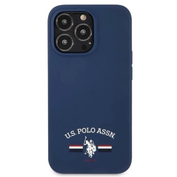 Etui U.S. Polo Assn. Silicone Collection na iPhone 13 Pro / iPhone 13 - granatowe
