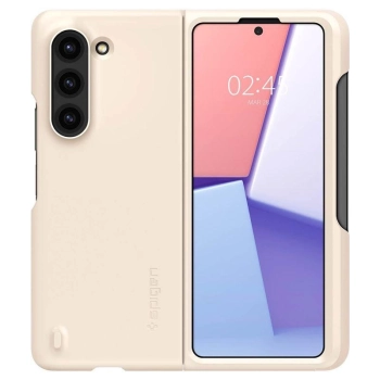 Etui Spigen Thin Fit Pen na Samsung Galaxy Z Fold 5 - beżowe