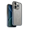 Etui UNIQ Combat Duo Magclick Charging do iPhone 15 Pro Max - niebiesko-szare