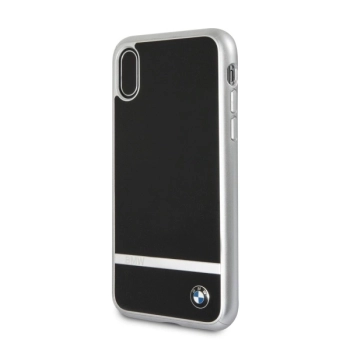 Etui BMW Signature Aluminium Stripe na iPhone X - czarne