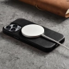 iCarer Oil Wax Premium Leather Case skórzane etui iPhone 14 Pro Max magnetyczne z MagSafe czarny (WMI14220704-BK)
