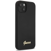 Etui Guess Silicone Script Gold Logo na iPhone 13 - czarne