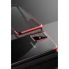 Clear Color case żelowy pokrowiec etui z metaliczną ramką Samsung Galaxy A72 4G niebieski