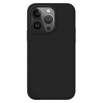 Etui Uniq Lino na iPhone 14 Pro Max - czarne