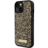 Etui Guess Rhinestone Metal Logo na iPhone 15 - żółte