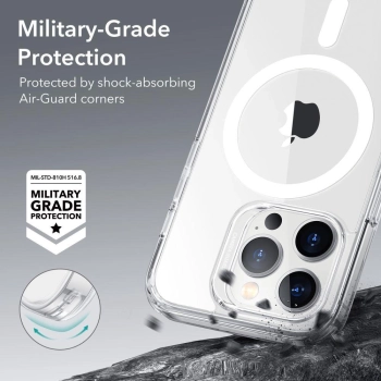 Etui ESR Classic Hybrid Halolock z MagSafe na iPhone 14 Pro - przezroczyste
