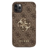 Etui Guess 4G Big Metal Logo na iPhone 11 Pro Max - brązowe