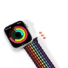 Dux Ducis Strap (Mixture II Version) pasek Apple Watch SE, 9, 8, 7, 6, 5, 4, 3, 2, 1 (41, 40, 38 mm) pleciona opaska bransoleta dark stripes