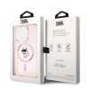 Etui Karl Lagerfeld IML Choupette MagSafe na iPhone 14 Pro - różowe