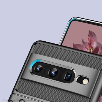 Thunder Case elastyczne pancerne etui pokrowiec Google Pixel 7 Pro czarny