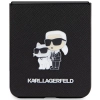 Etui Karl Lagerfeld Saffiano Karl&Choupette Pin do Samsung Galaxy Z Flip 5 - czarne