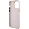 Etui Guess Silicone Logo Strass 4G do iPhone 15 Pro Max - różowe