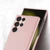 Dux Ducis Grit etui Samsung Galaxy S23 Ultra elegancki pokrowiec ze sztucznej skóry różowe