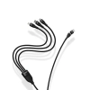 Baseus Flash Series II kabel USB Typ C / USB Typ A - USB Typ C / Lightning / micro USB 100 W 1,2 m czarny (CASS030101)