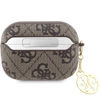 Etui Guess 4G Charm Collection na AirPods Pro 2 - brązowe