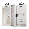 Etui Karl Lagerfeld Liquid Glitter Peek-A-Boo na iPhone 13 Pro Max - różowe