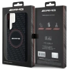 Etui AMG Silicone Carbon Pattern MagSafe na Samsung Galaxy S24 Ultra - czarne