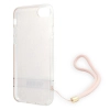 Etui Guess 4G Print Strap na iPhone SE 2022 / SE 2020 / 7 / 8 - różowe