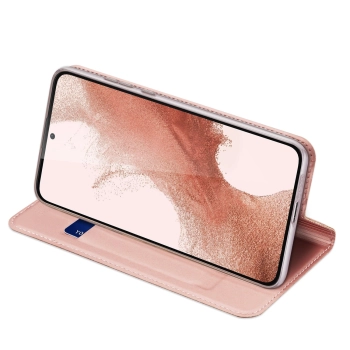 Dux Ducis Skin Pro etui Samsung Galaxy S23 pokrowiec z klapką portfel na kartę podstawka różowe