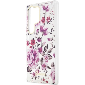 Etui Guess Flower Collection na Samsung Galaxy S23 Ultra - białe