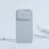 Nillkin CamShield Silky Silicone Case etui iPhone 14 Pro pokrowiec z osłoną na aparat czarny
