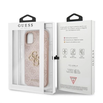 Etui Guess 4G Big Metal Logo na iPhone 11 Pro - różowe