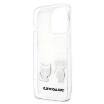 Etui Karl Lagerfeld Karl&Choupette na iPhone 13 Pro / iPhone 13 - przezroczyste