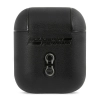 Etui Ferrari On Track Leather na AirPods 1/2 - czarne
